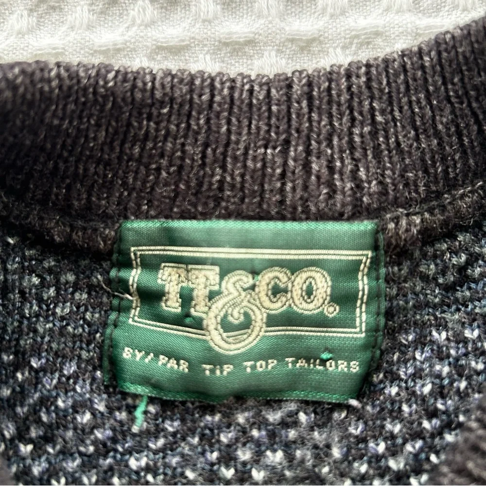 Vintage Eclectic Grandpa Sweater Dad Crewneck Pullover Preppy Academia Fall - Picture 4 of 7